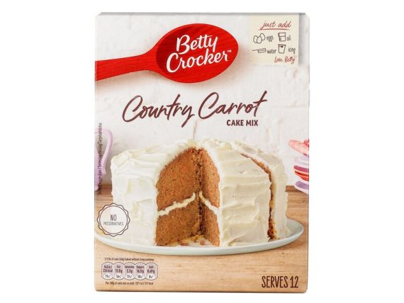 BETTY CROCKER MOREISH CARROT CAKE MIX 425GR
