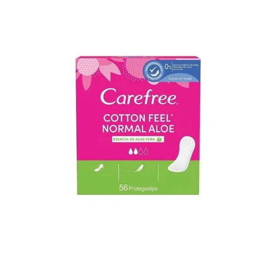 CAREFREE COTTON FEEL PANTY LINERS NORMAL ALOE 20PCS