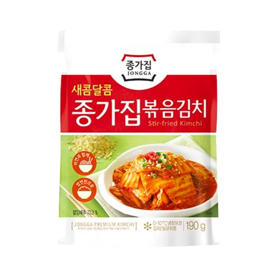 JONGGA FRESH PREMIUM STIR-FRIED KIMCHI 190G