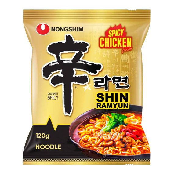 NONGSHIM SHIN RAMYUN SPICY CHICKEN FLAVOUR 120G