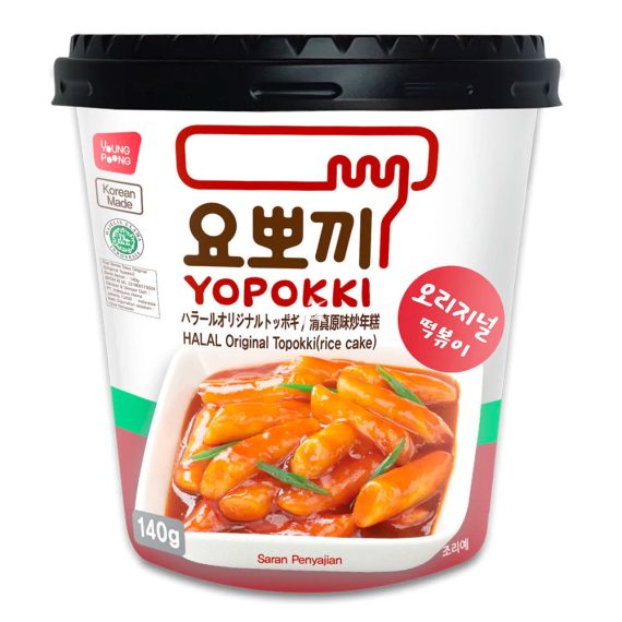 YOUNGPOONG YOPOKKI CUP HALAL ORIGINAL TOPOKKI 140GR