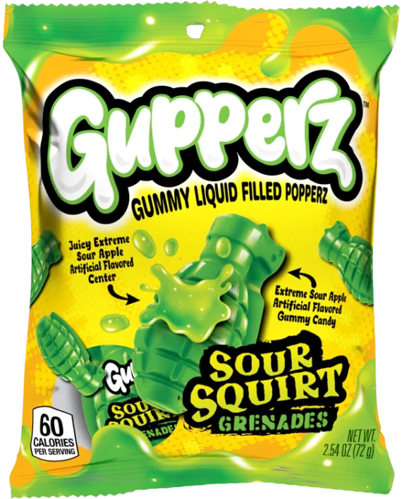 GUPPERZ SOUR SQUIRT GRENADE PEG BAG 72GR