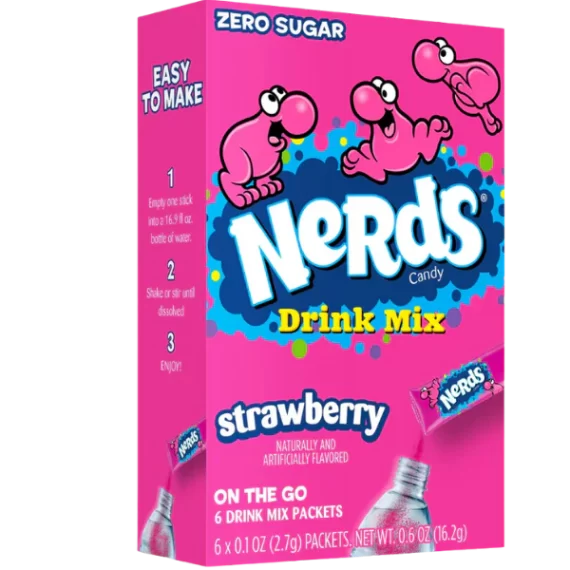 NERDS CANDY STRAWBERRY DRINK MIX 3GR