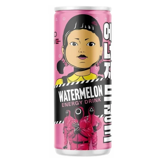 SQUID GAME WATERMELON ENERGY DRINK 250ML