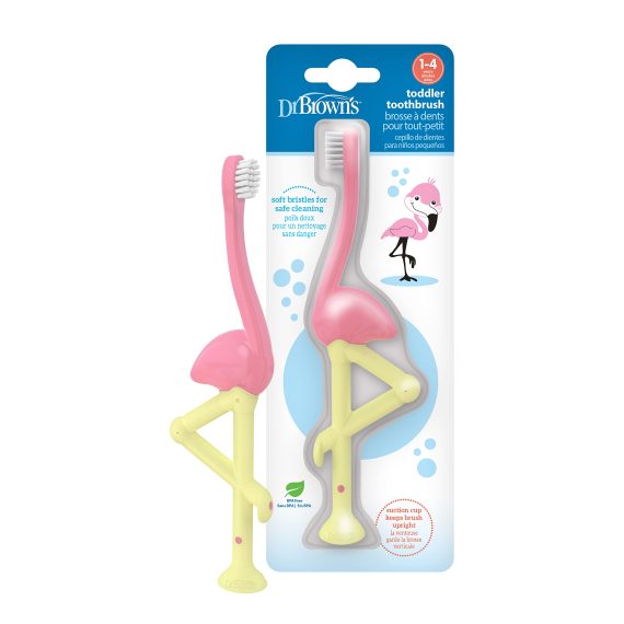 DR.BROWN'S TODDLER TOOTHBRUSH FLAMINGO 1Y TO 4Y