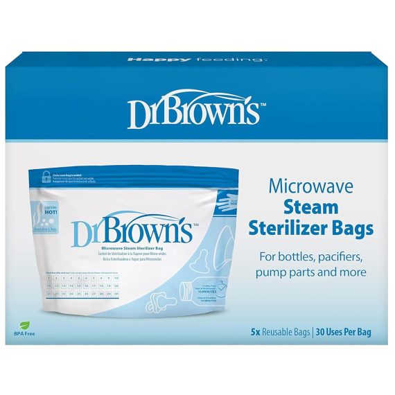 DR.BROWN'S MICROWAVE STEAM STERILIZER BAGS