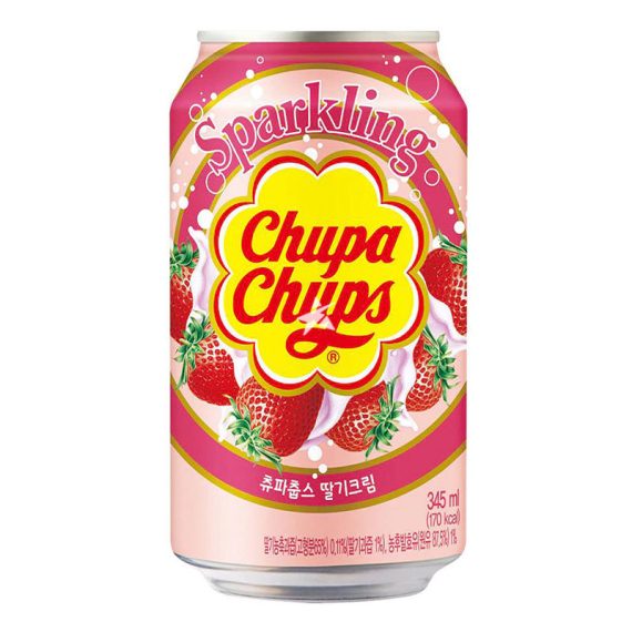 CHUPA CHUPS STRAWBERRY CREAM DRINK 345ML