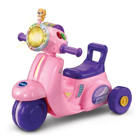 VTECH 2-IN-1 RIDE & BALANCE SCOOTER PINK AT BABY CITY