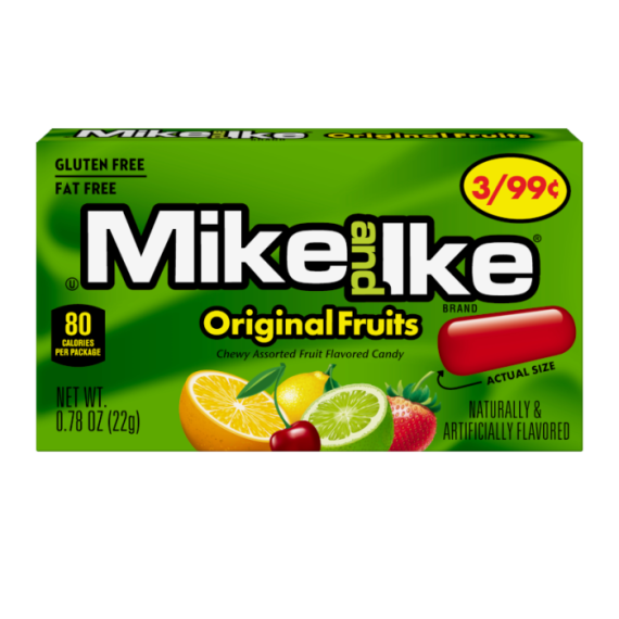 MIKE AND IKE COTTON CANDY TUB CHERRY & ORANGE FLAVORED 56GR