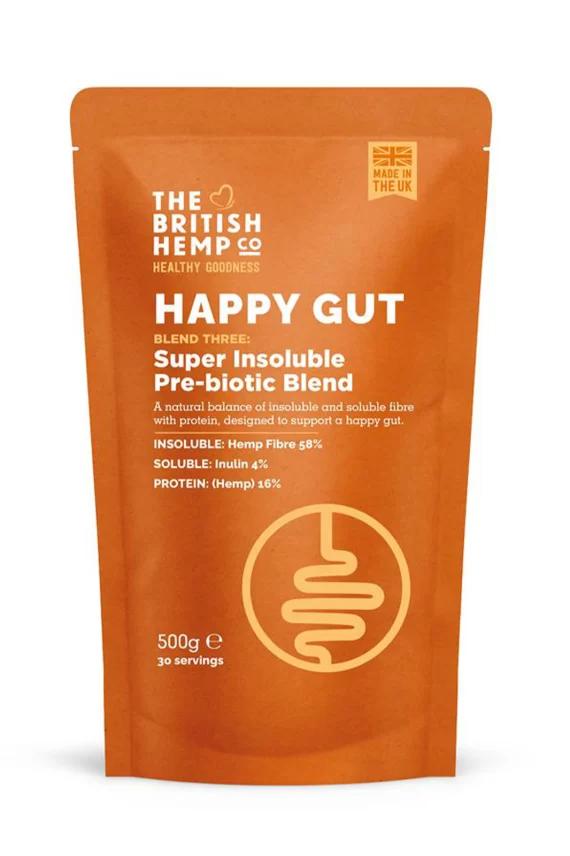 HAPPY GUT SUPER INSOLUBLE PREBIOTIC BLEND 500GR